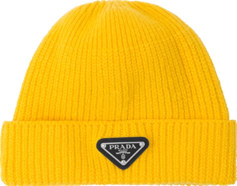 prada ribbed logo beanie|Prada bucket hats.